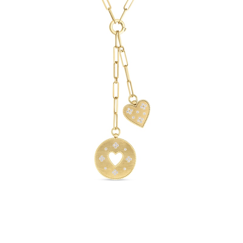 18K Yellow Gold and Diamond Venetian Princess Necklace
