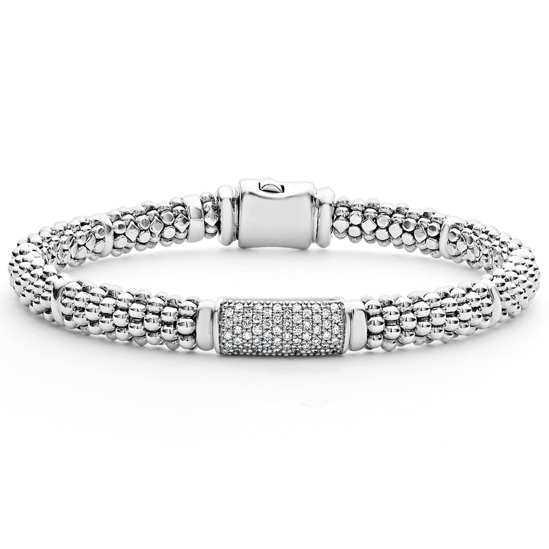 Signature Caviar Diamond Bracelet | 6mm