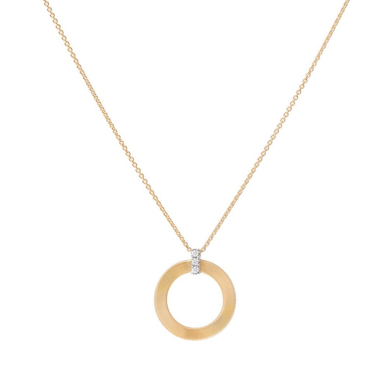 18K Yellow Gold Pendant With Diamonds