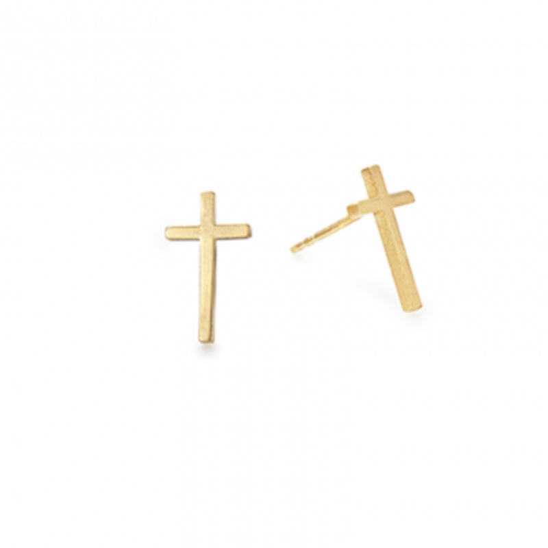Cross Post Earrings