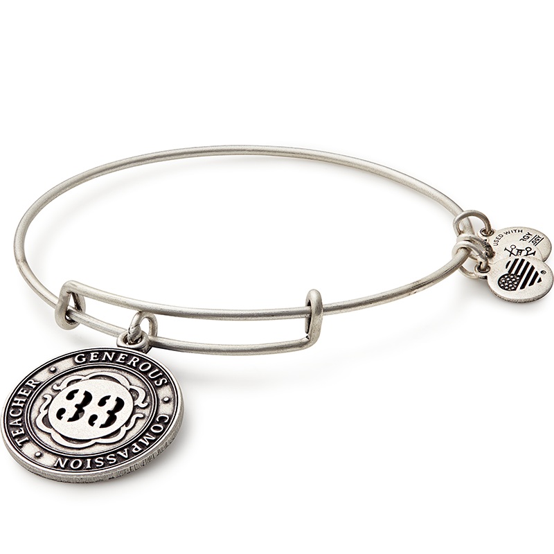 Number 33 Charm Bangle