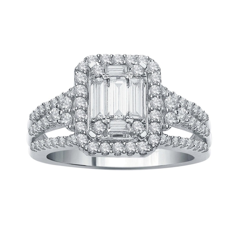 Diamond Bridal Set 14k White Gold (1.00 ct. tw.)