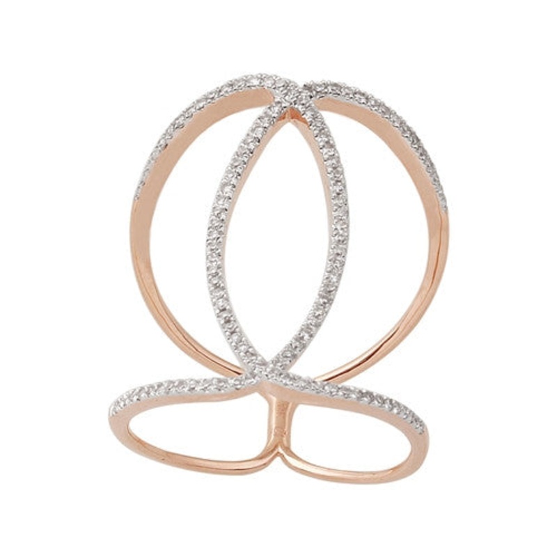 Free Form Diamond Ring