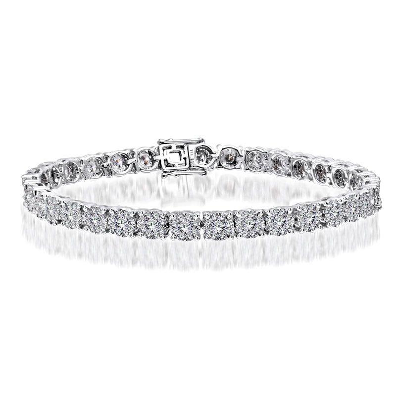 14K White Gold Diamond Tennis Bracelet (5.31 ct. tw.)