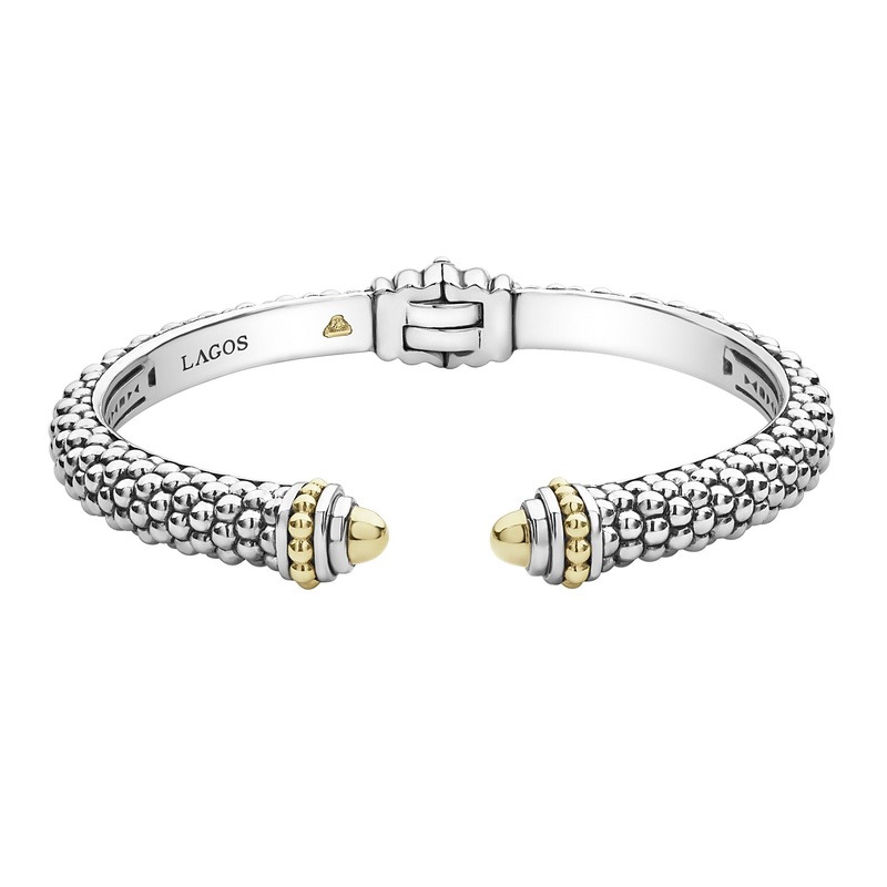 Signature Caviar Cuff Bracelet