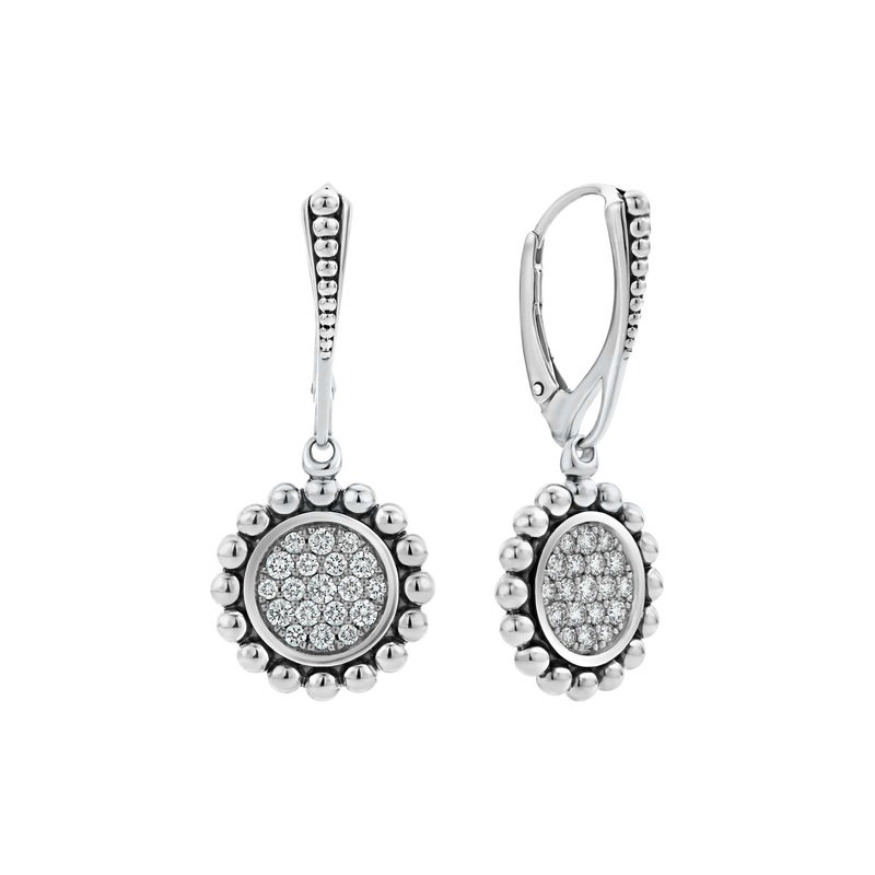 Caviar Spark Diamond Drop Earrings