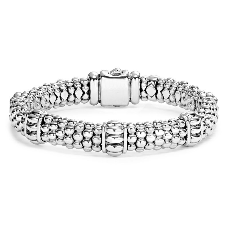 Signature Caviar Fluted Beaded Bracelet