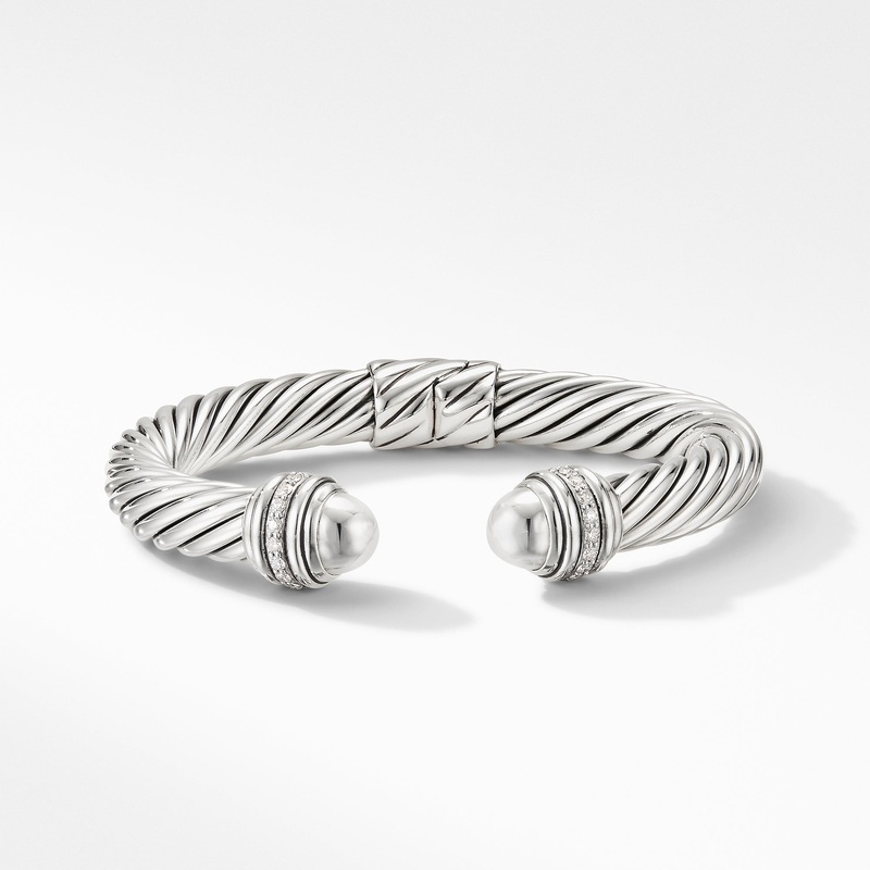 Cable Bracelet with Diamonds
