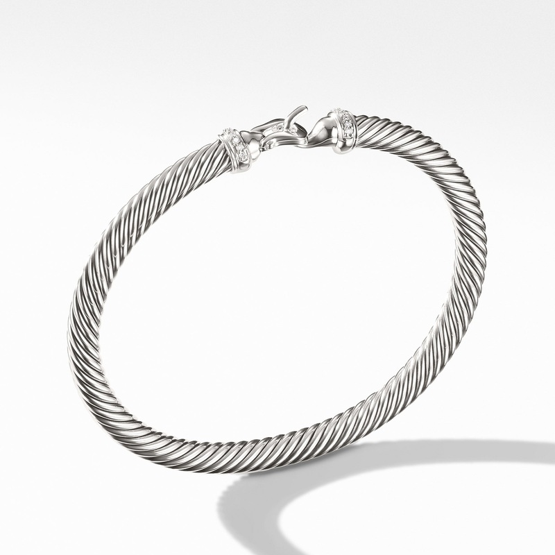 Cable Buckle Bracelet with Diamonds