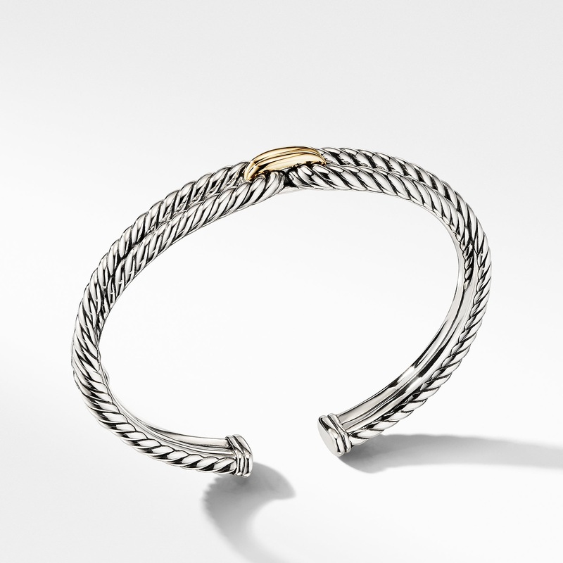 Cable Loop Bracelet with 18K Gold