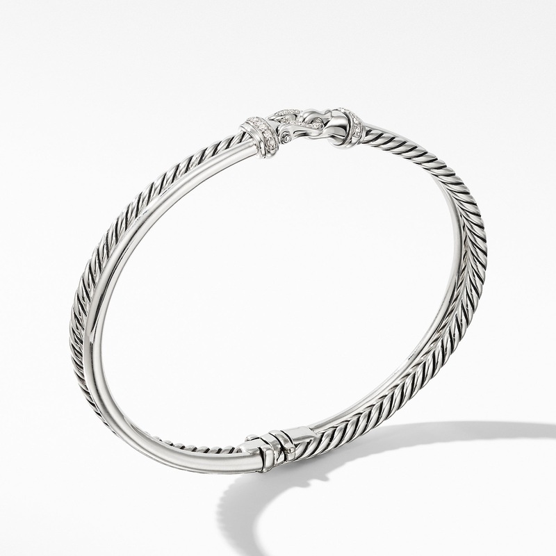 Two-Row Buckle Bracelet with Diamonds