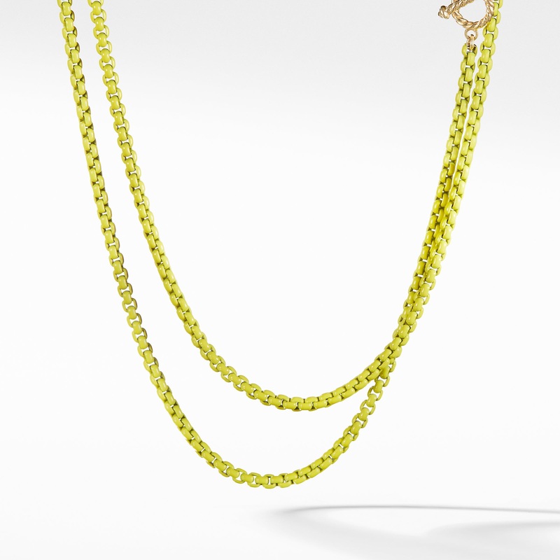DY Bel Aire Chain Necklace in Yellow with 14K Gold Accents