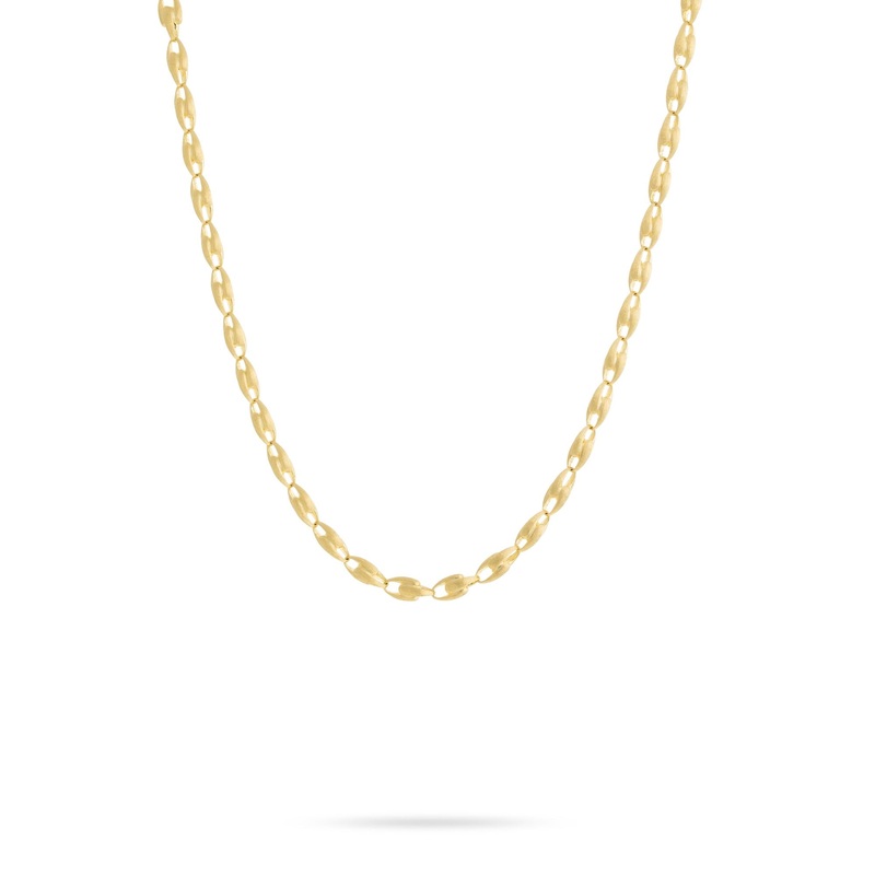18K Yellow Gold Small Link Chain Necklace