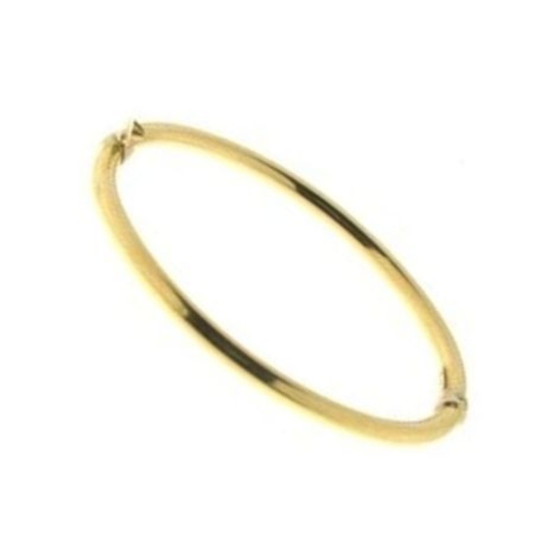 14K Yellow Gold High Polished Bangle