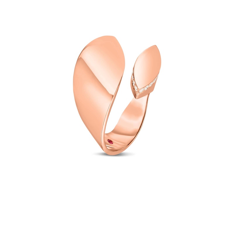 18K Gold & Diamond Petals Wrap Ring