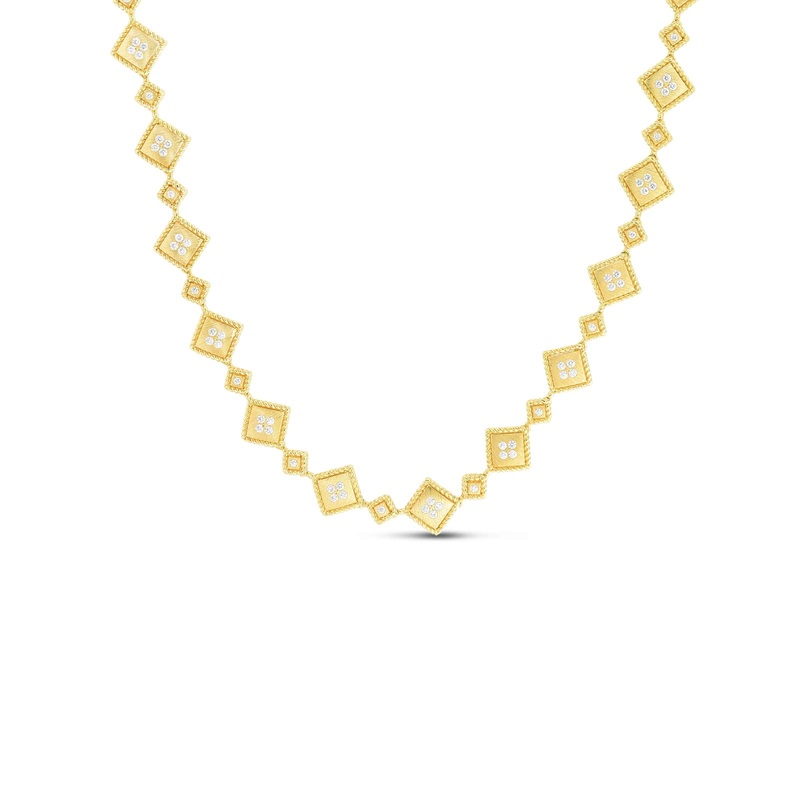 18K Palazzo Ducale Diamond Accent Satin Collar