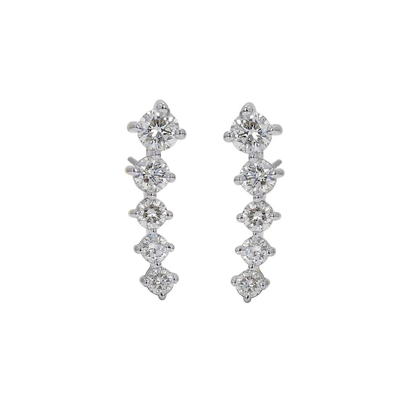 Diamond Climber Earrings