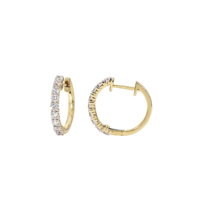 Diamond Hoop Earrings