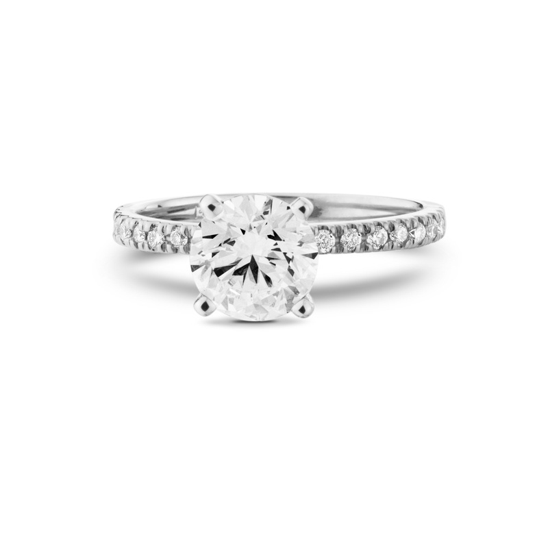 14K Gold 0.16 Ct. T.W. Lab Created Diamond Solitaire Ring (Setting Only)