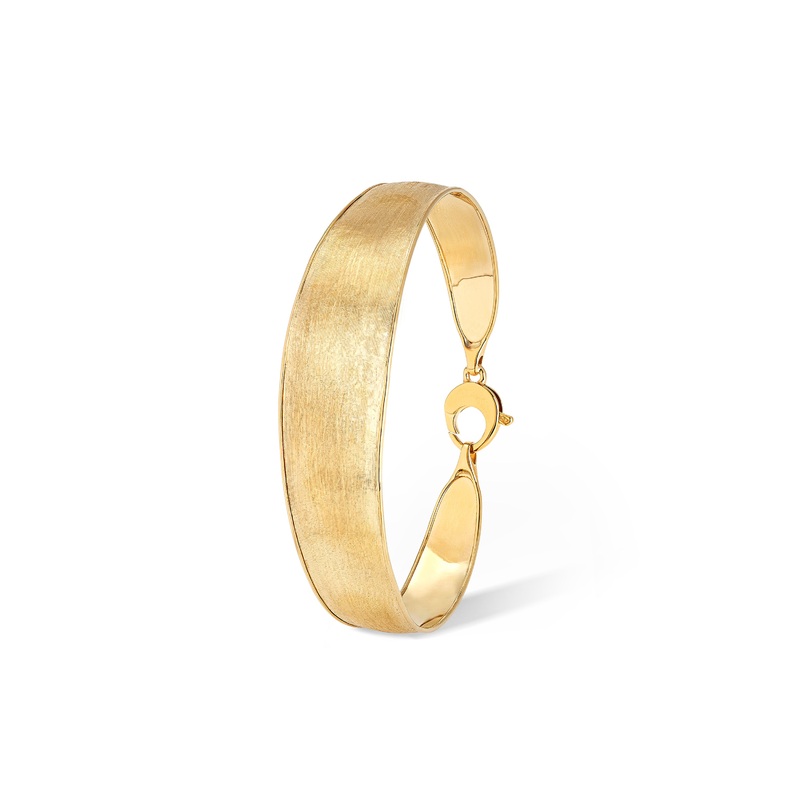 Lunaria Collection 18K Yellow Gold Medium Width Bangle