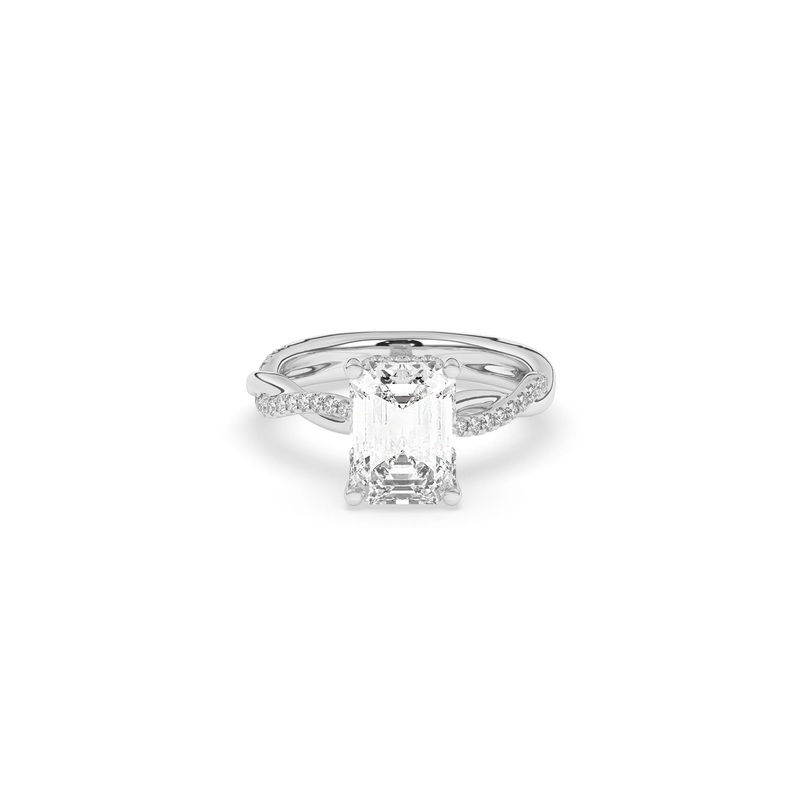 A Emerald Cut Diamond Ring