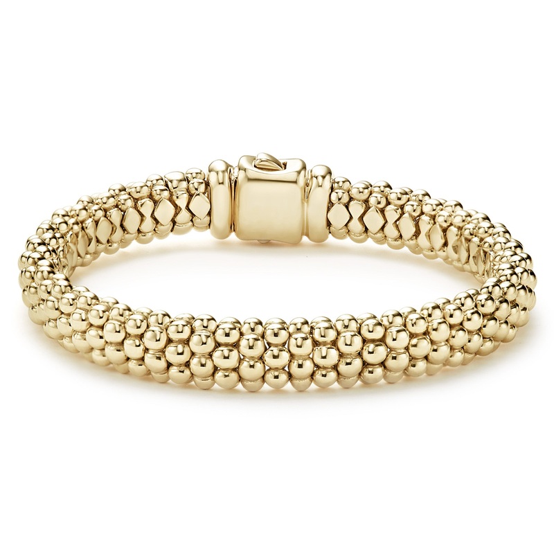 Caviar Gold 9mm Gold Caviar Bracelet