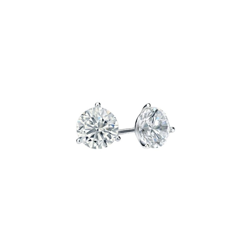3.00 ctw. Lab-Created Diamond Stud Earrings in 18k Gold
