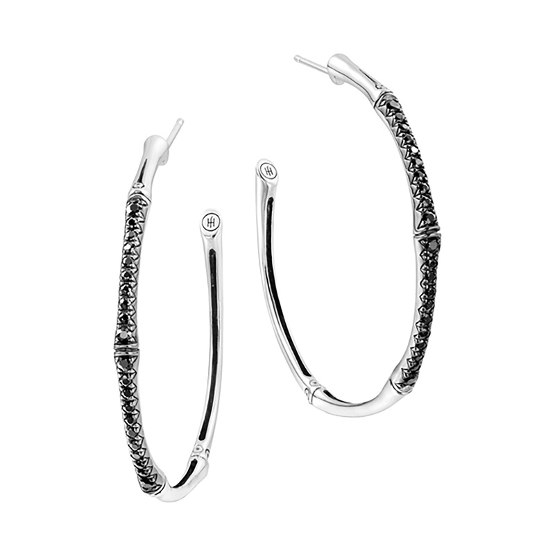 Bamboo Large Hoop Earring