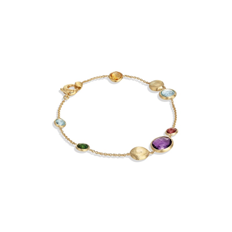 Marco Bicego Jaipur Color 18K Yellow Gold Mixed Gemstone Bracelet