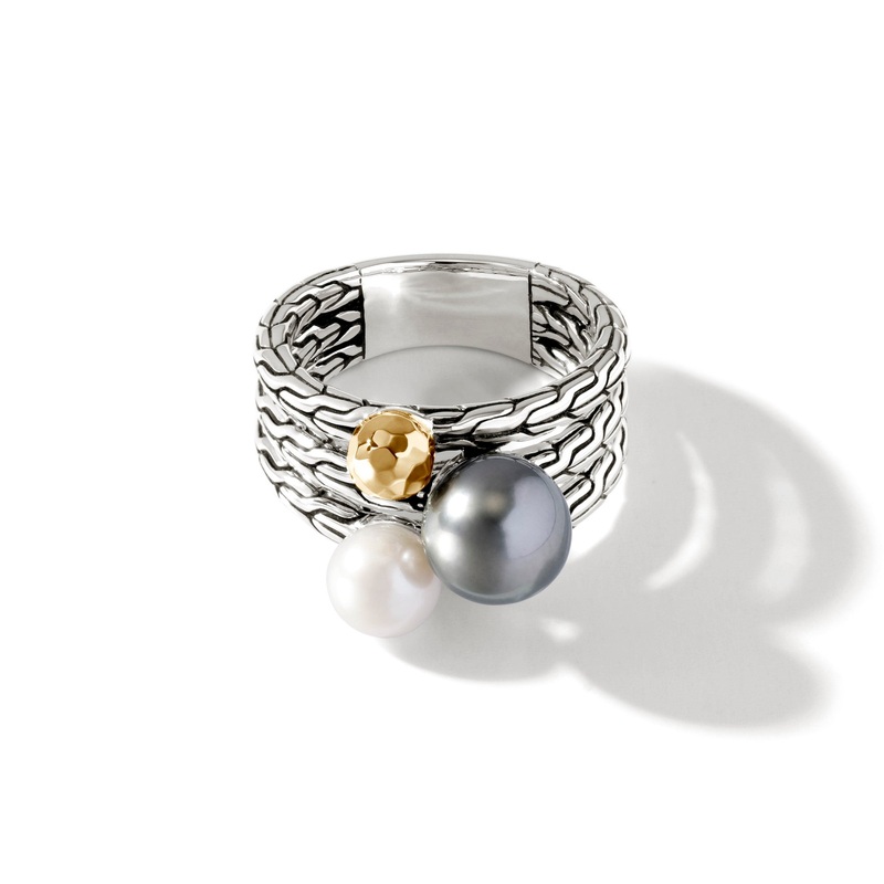Pearl Multi Row Ring