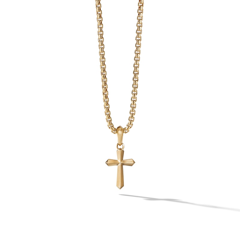 Roman Cross Amulet in 18K Yellow Gold