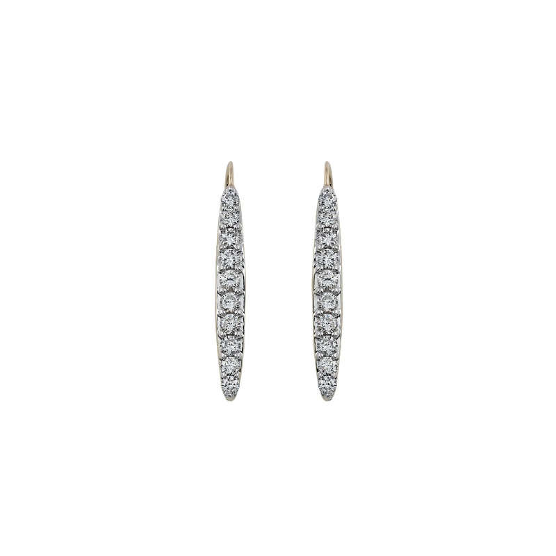 1.50 ctw. Lab-Created Diamond Pave Drop Earrings