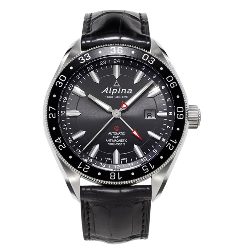 ALPINA ALPHINER GMT 4 BLACK AL-550G5AQ6 MEN’S WATCH