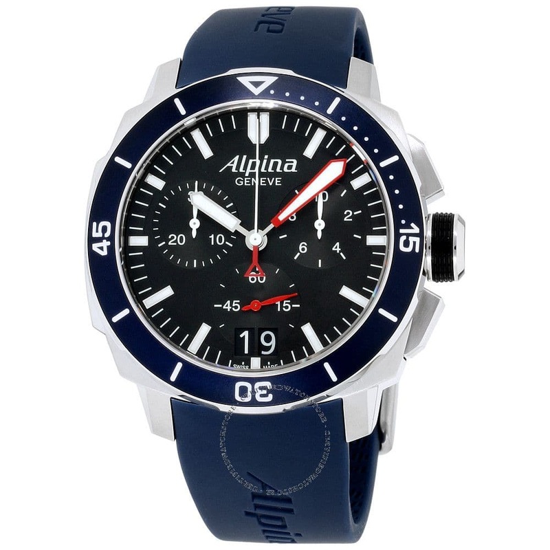 ALPINA SEASTRONG DIVER 300 BIG DATE CHRONOGRAPH AL-372LBN4V6 MEN’S WATCH