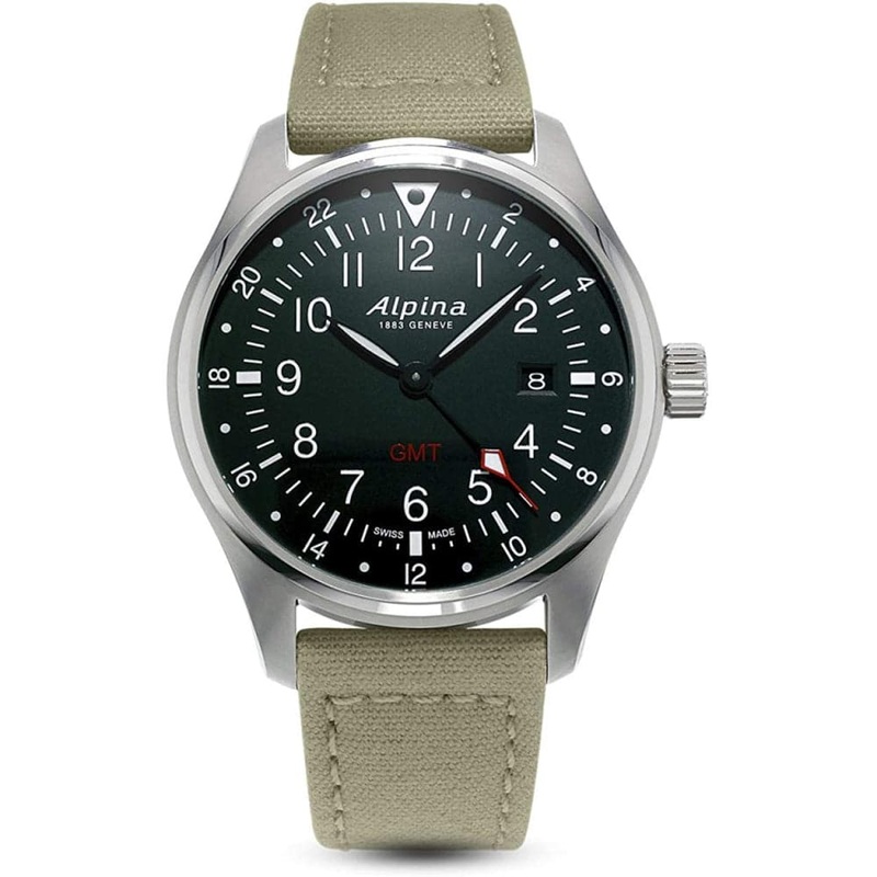 ALPINA STARTIMER PILOT QUARTZ GMT AL-247B4S6  MEN’S WATCH