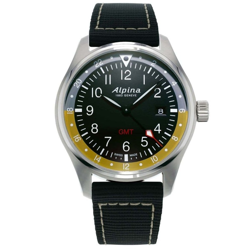 ALPINA STARTIMER PILOT QUARTZ GMTAL-247BBG4S6  MEN’S WATCH