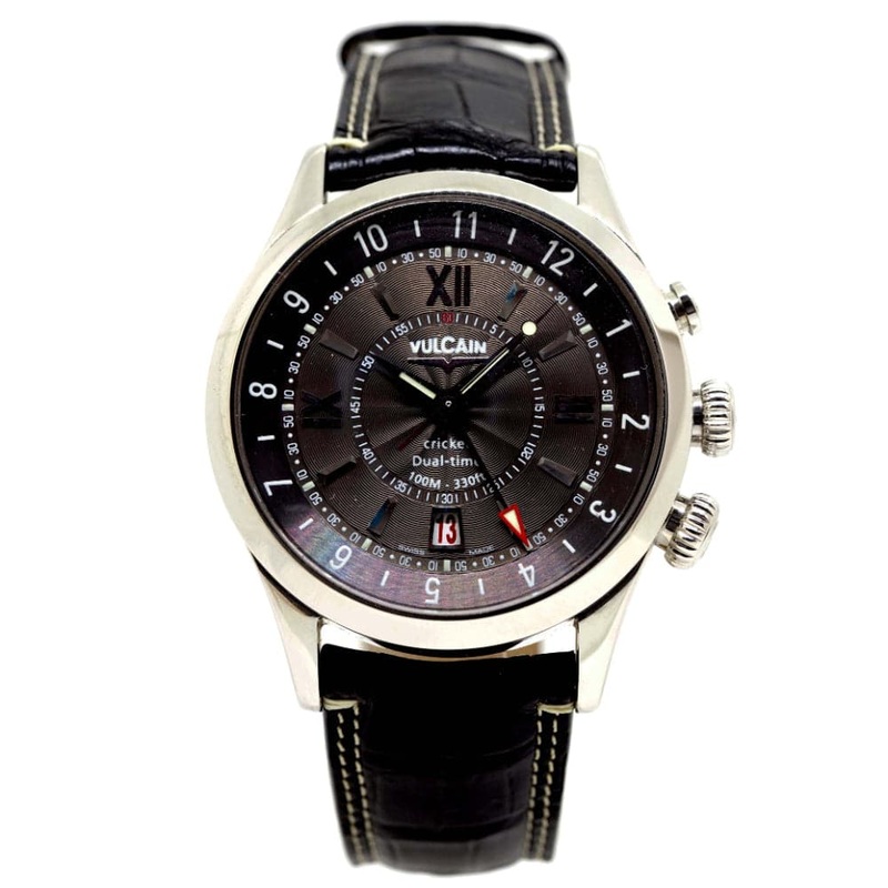 VULCAIN AVIATOR CRICKET DUAL-TIME VU110114-074LF MEN’S WATCH