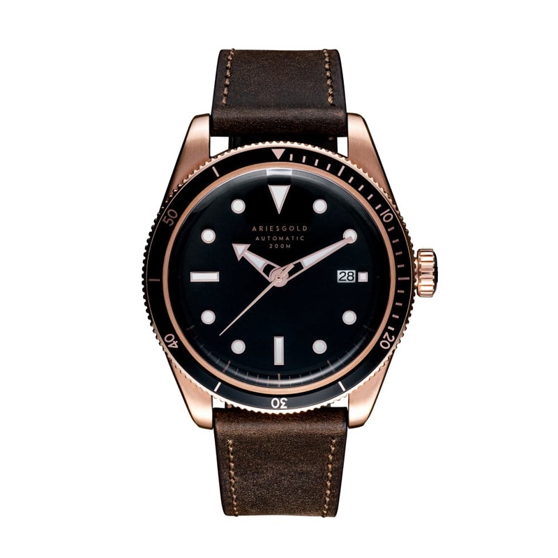 ARIES GOLD BLACK SEA G 9027 RG-BKRG MEN’S WATCH