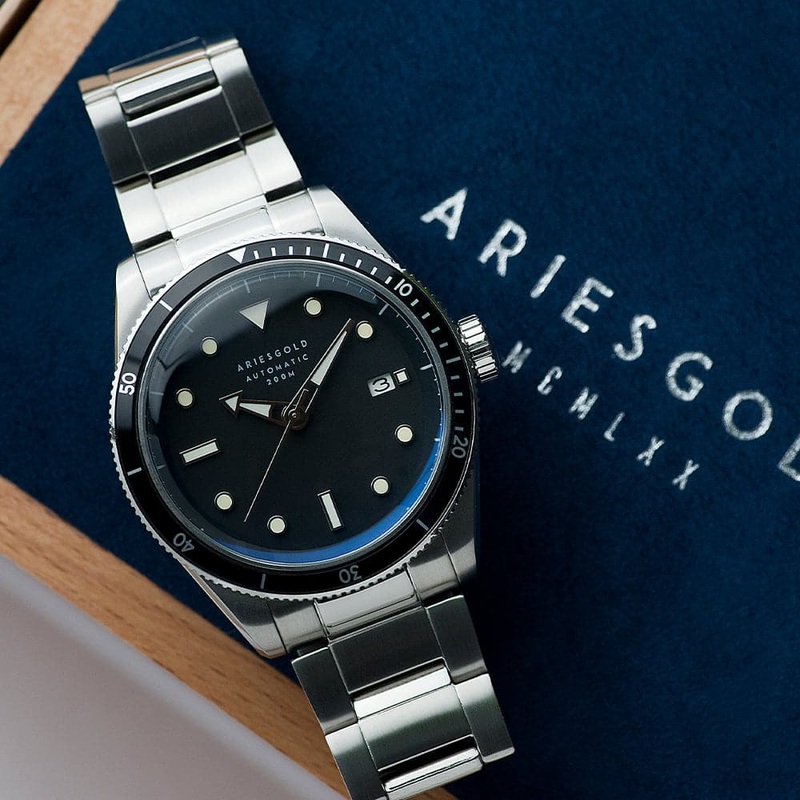 ARIES GOLD BLACK SEA G 9027 S-BK MEN’S WATCH