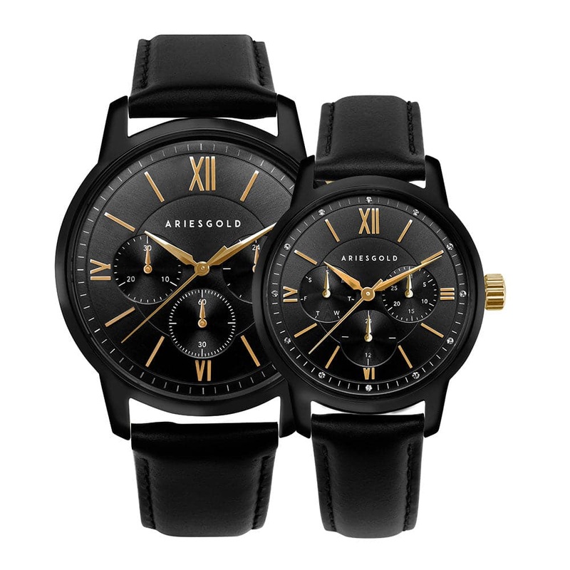 ARIES GOLD ETERNAL G 1027 & L 1028 BKG-BKG COUPLE’S SET