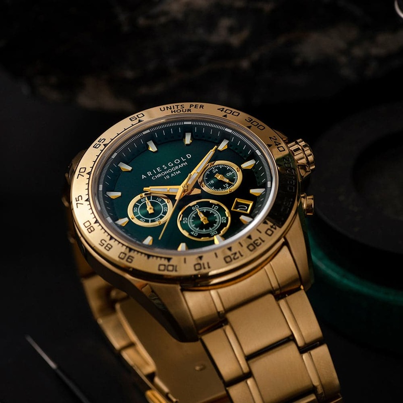 ARIES GOLD G 7024 G-GNG MONZA CHRONOGRAPH MEN’S WATCH
