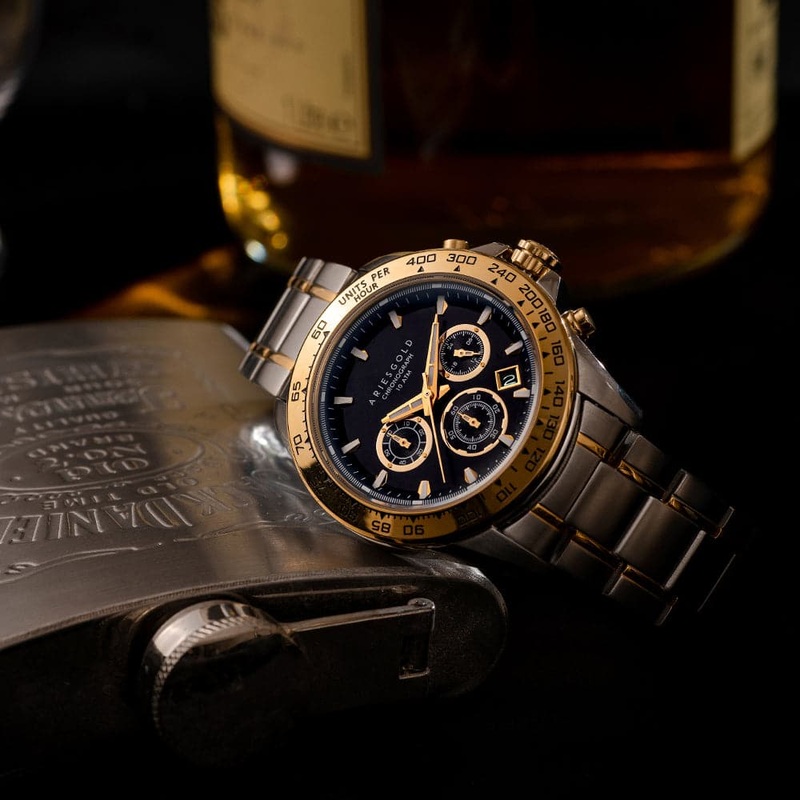 ARIES GOLD G 7024 SG-BKG MONZA CHRONOGRAPH MEN’S WATCH