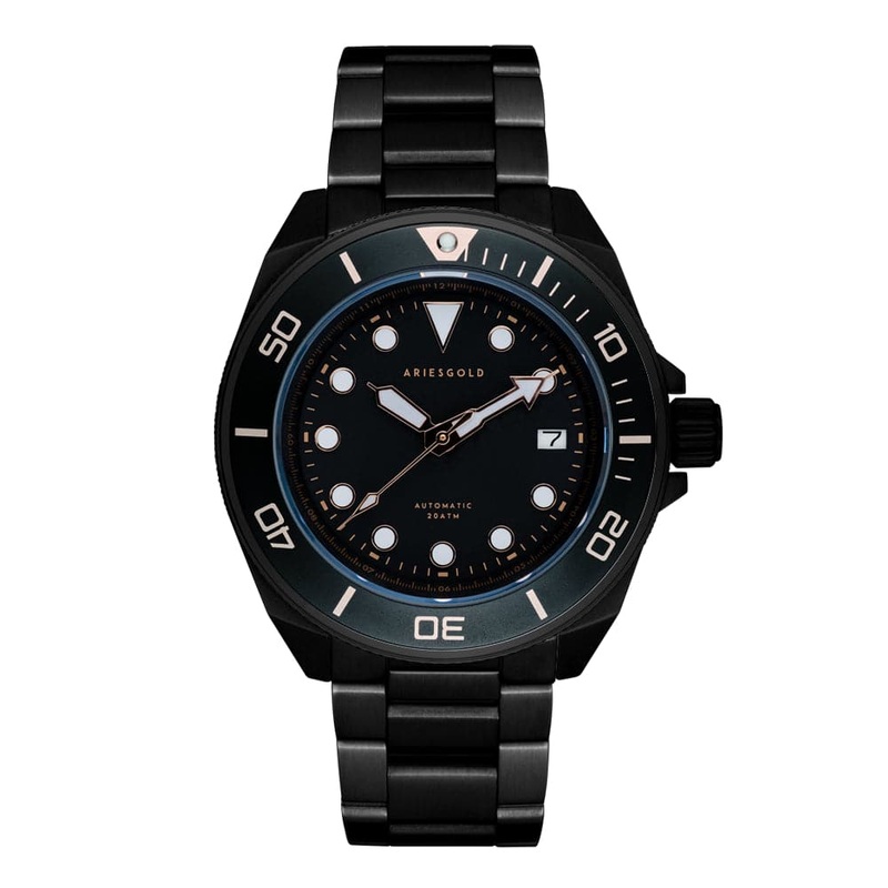 ARIES GOLD G 9029 BKRG-BKRG DREADNOUGHT UNISEX’S WATCH