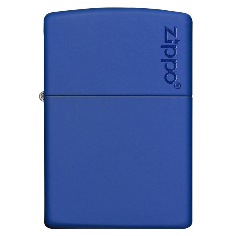 CLASSIC ROYAL BLUE MATTE ZIPPO LOGO LIGHTER #229ZL