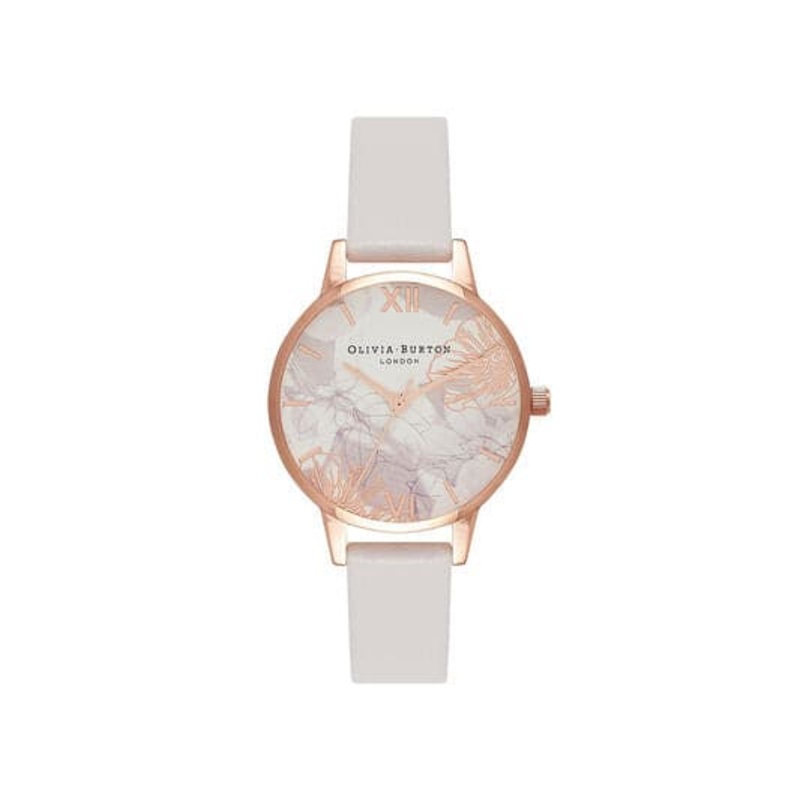 ABSTRACT OB16VM12 FLORAL BLUSH & ROSE GOLD WOMEN’S WATCH