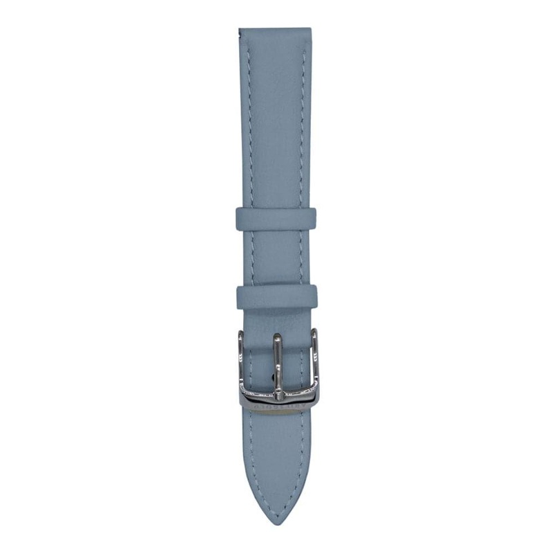 ARIES GOLD BABY BLUE AG-L0047-18 LEATHER STRAP