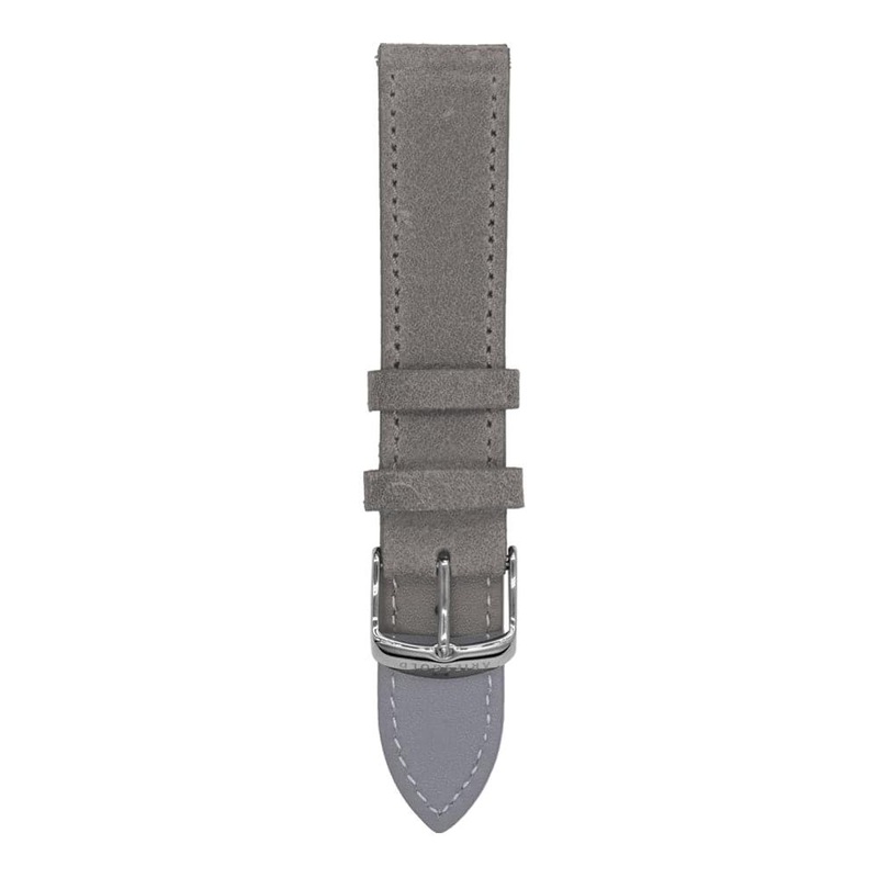 ARIES GOLD BABY GRAY AG-L0046-22 LEATHER STRAP