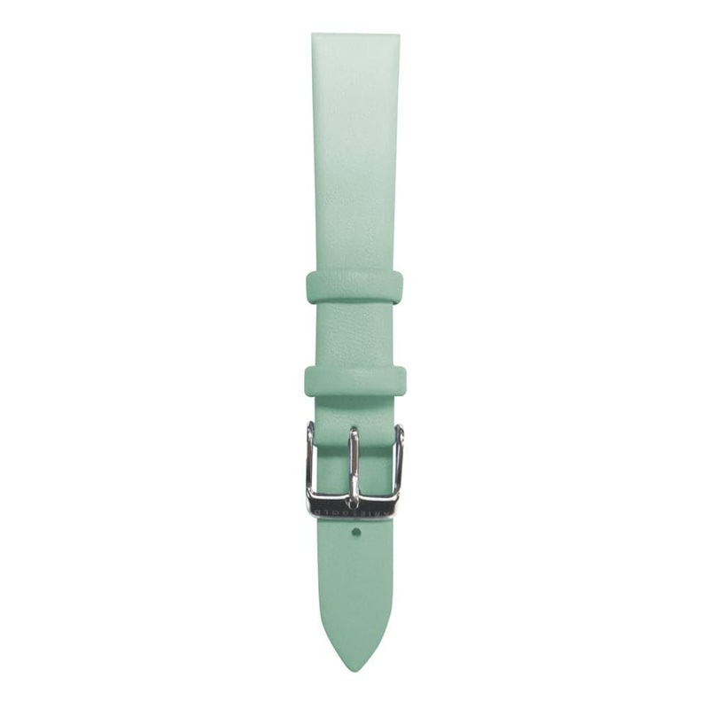 ARIES GOLD BABY GREEN AG-L0040-16 LEATHER STRAP