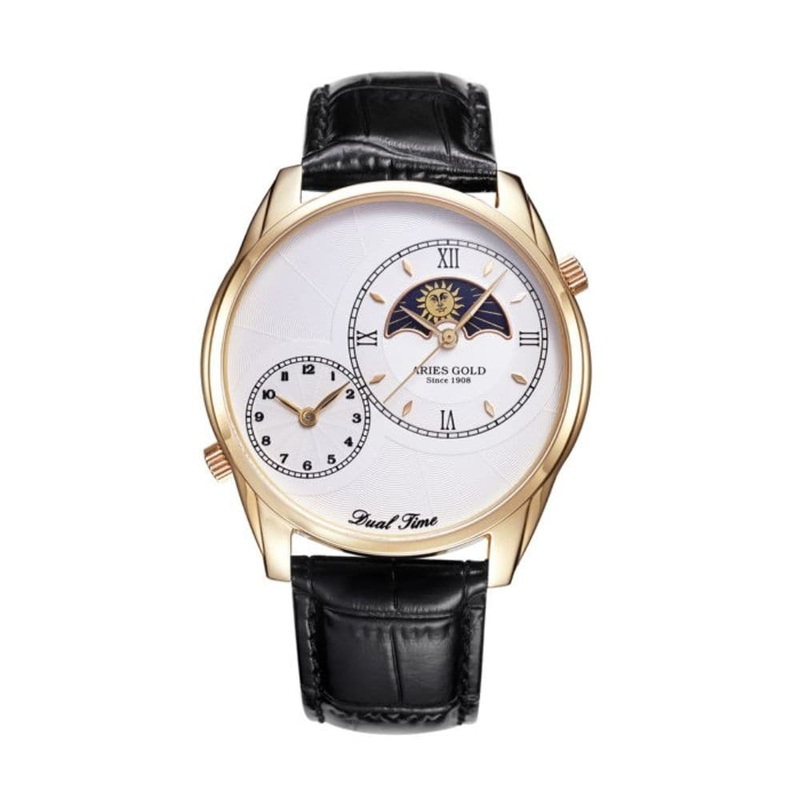 ARIES GOLD DUAL TIME G 1004 G-W MEN’S WATCH