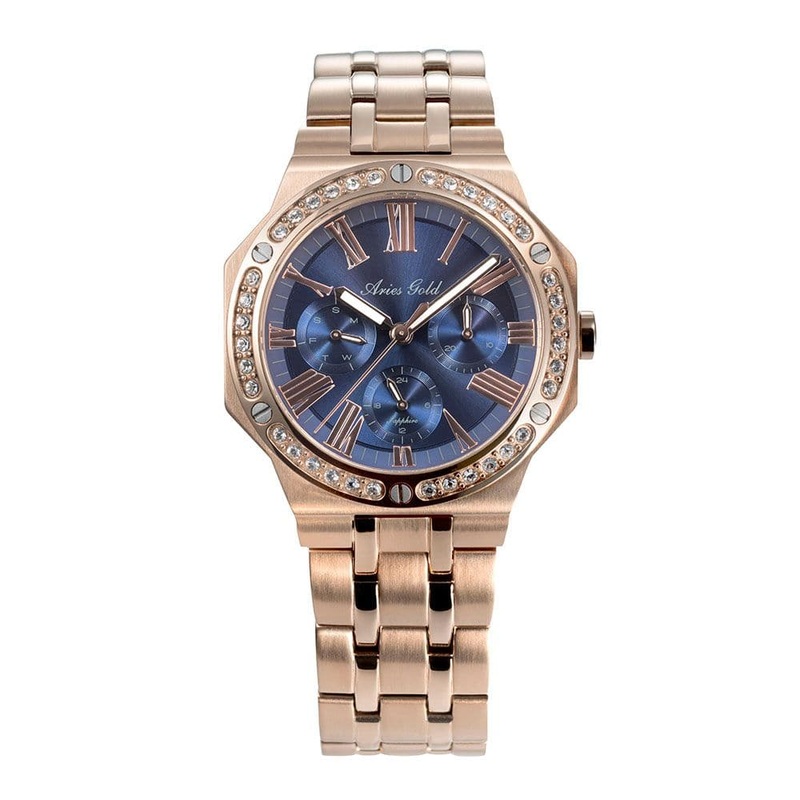 ARIES GOLD ENCHANT CARLA L-1160-RG-BU WOMEN’S WATCH